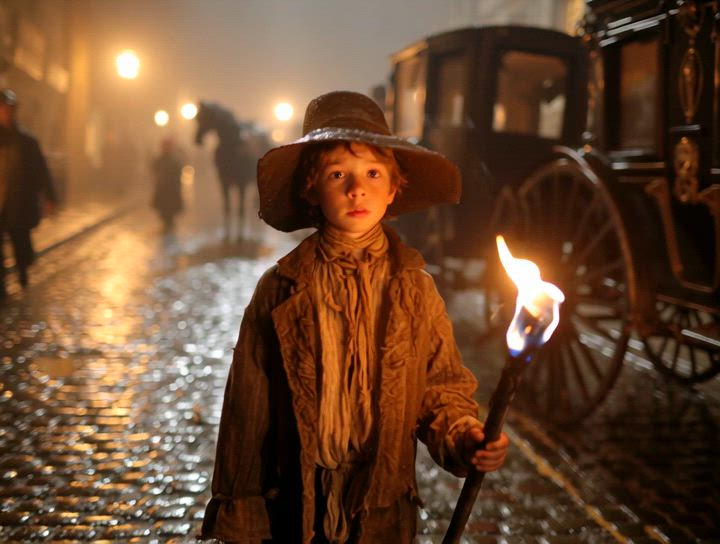 video 1 showing Lamplighter - extinct profession from Victorian Era